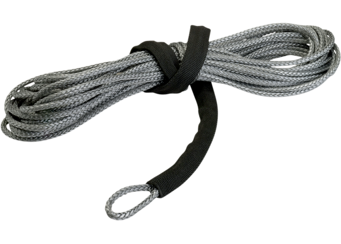 Cablu sintetic Moose Plow pentru troliu 5mm x 15.2m gri